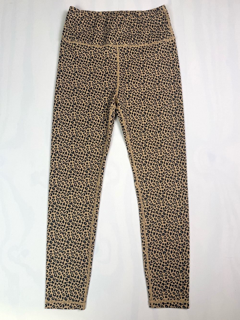 All Fenix Leopard Print High Rise Leggings Tan Black Animal Print Size M